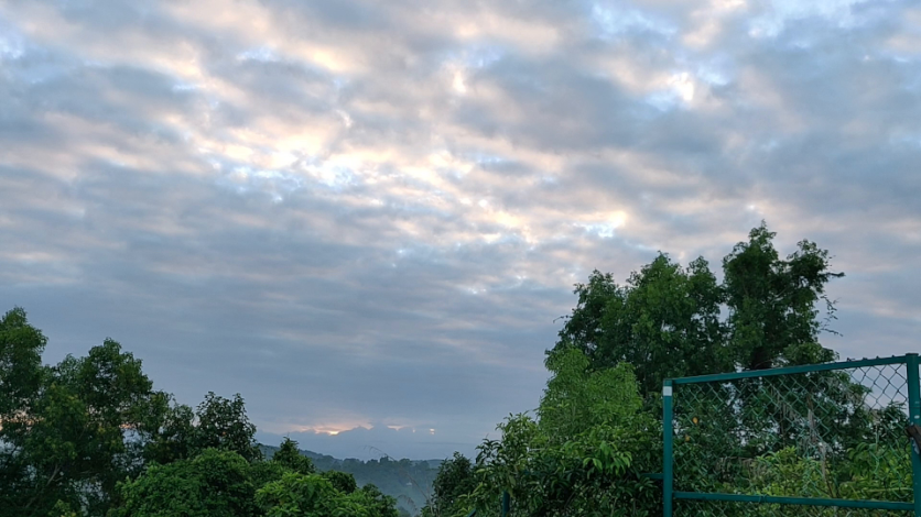 Movement of clouds