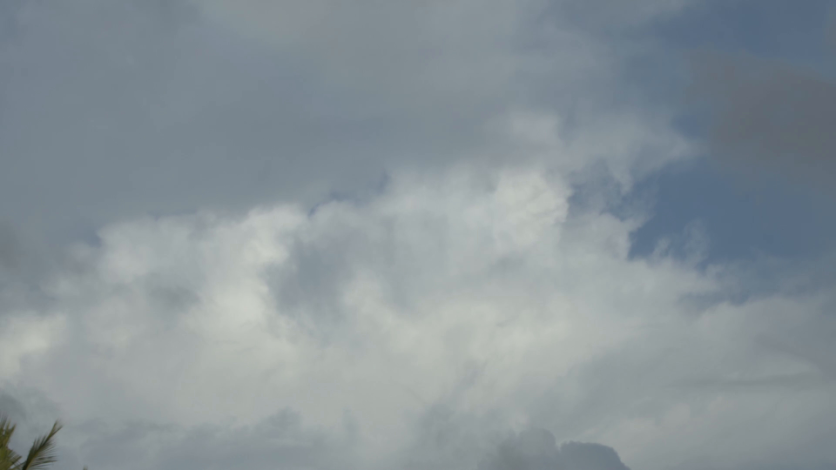 Timelapse of dark clouds on sky