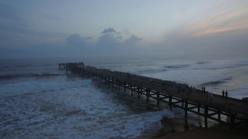 Timelapse of Sunset at a beach in Kerala