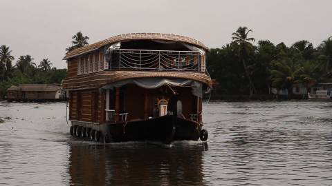 Houseboat cruise along Alappuzha Backwaters