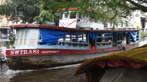 Ferry boats in Alappuzha Boat Jetty