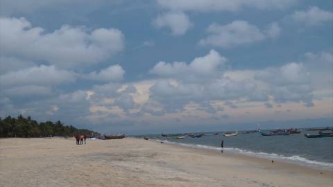 Pan shot the beautiful Marari Beach