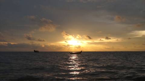 Sunset at Marari Beach, Kerala