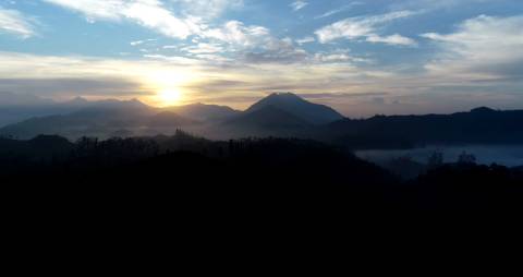 Daybreak in the mountains