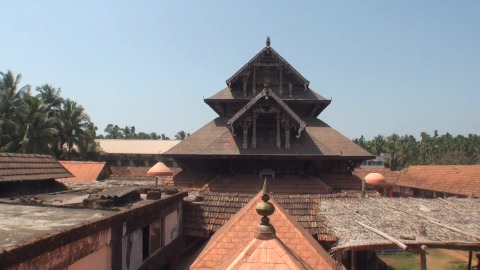 Top view of Madhur Temple, Kasaragod